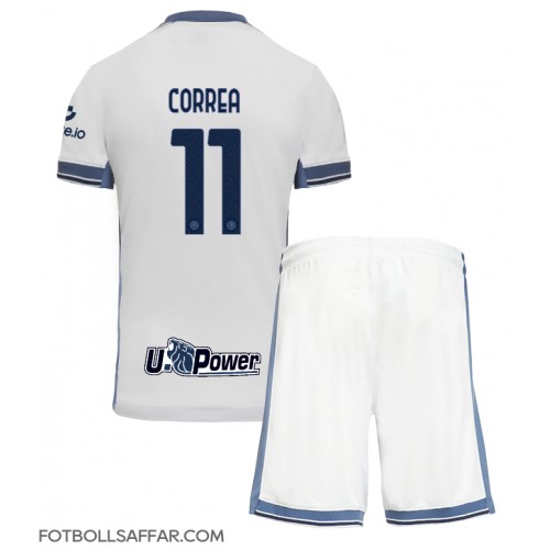 Inter Milan Joaquin Correa #11 Bortadräkt Barn 2024-25 Kortärmad (+ Korta byxor)